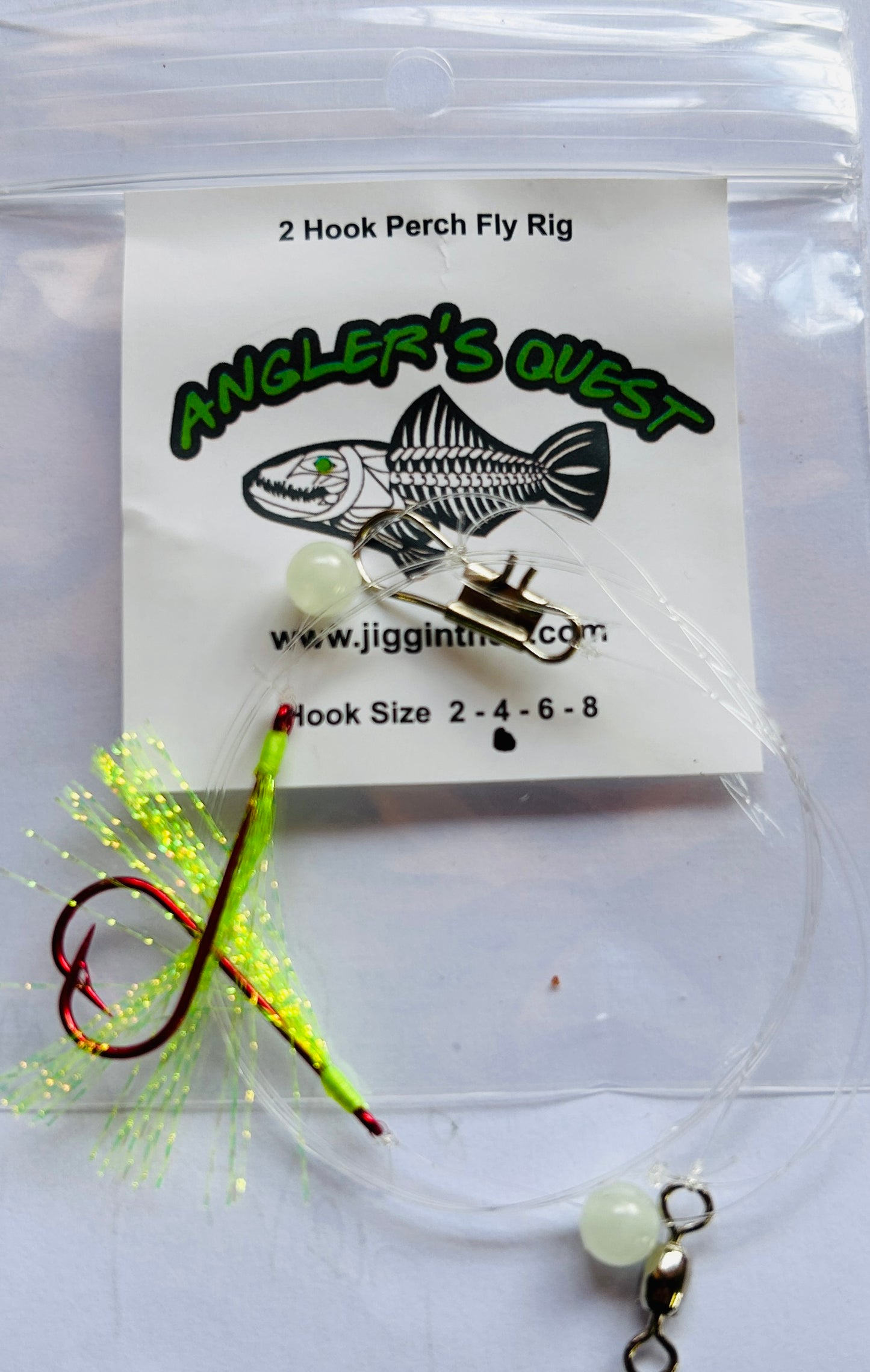 Anglers Quest Perch Flies - Char Yellow image