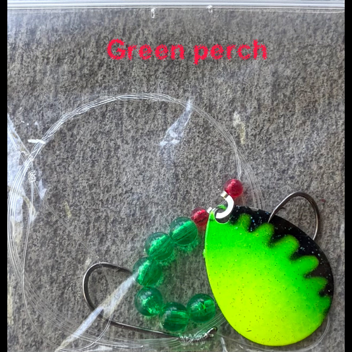 MISFITS CUSTOM WORM HARNESS - Green perch image