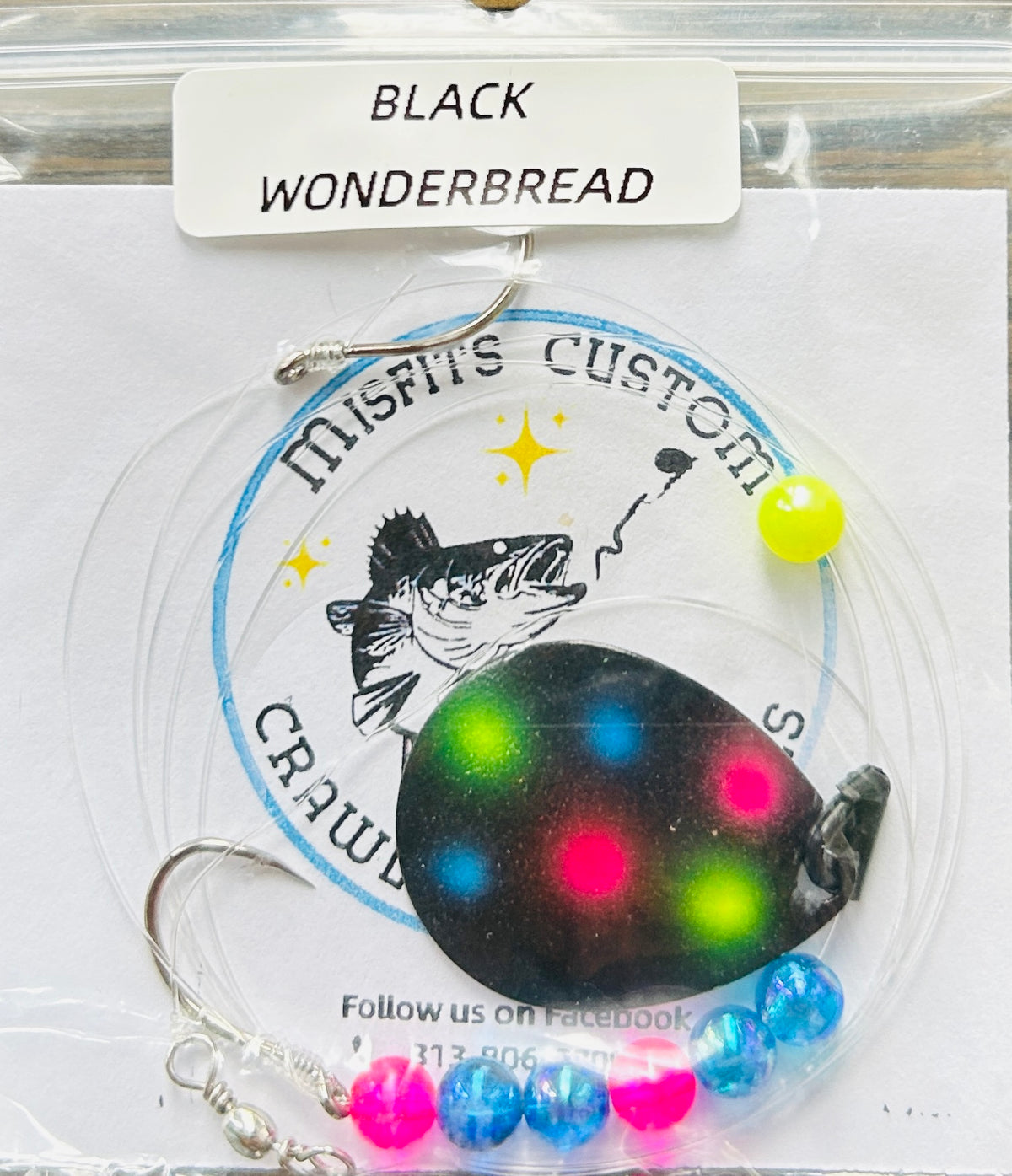 MISFITS CUSTOM WORM HARNESS - BLACK WONDERBREAD image