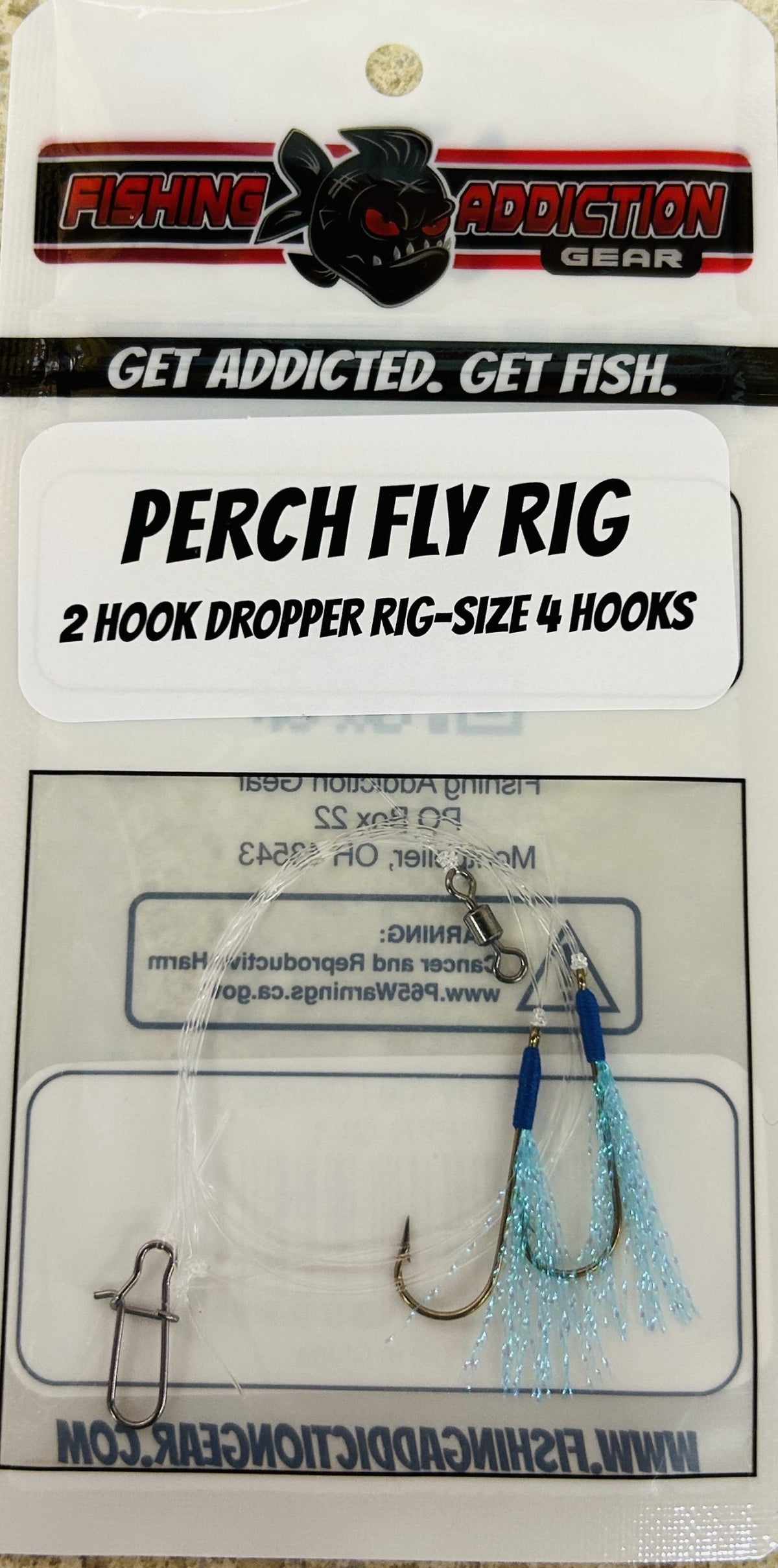 Fishing Addiction Perch Fly Rig - Glacier Ice image