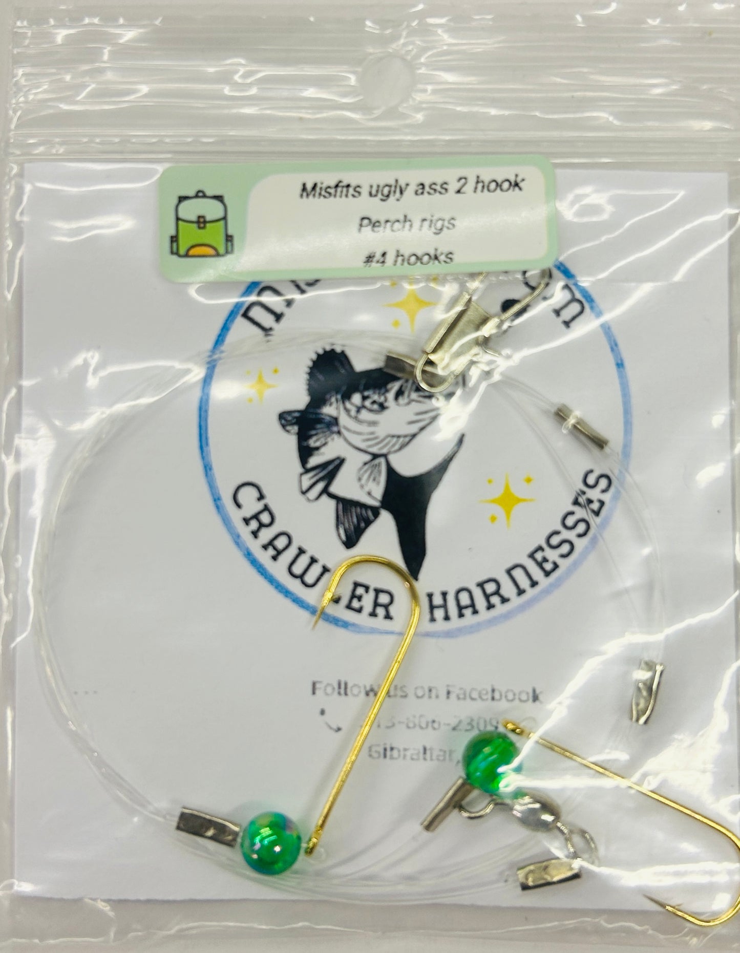 MISFIT UGLY ASS PERCH RIGS - PEARL GREEN image