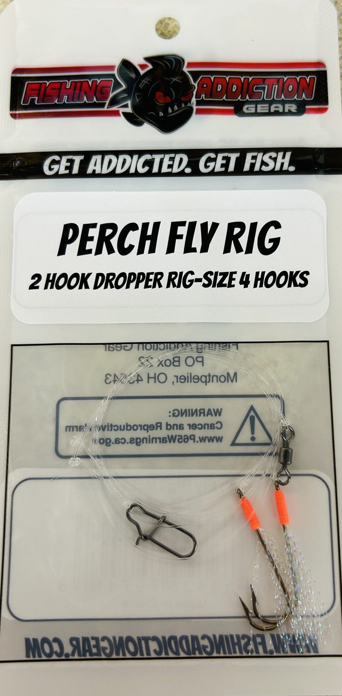 Fishing Addiction Perch Fly Rig - Holo Shinner image