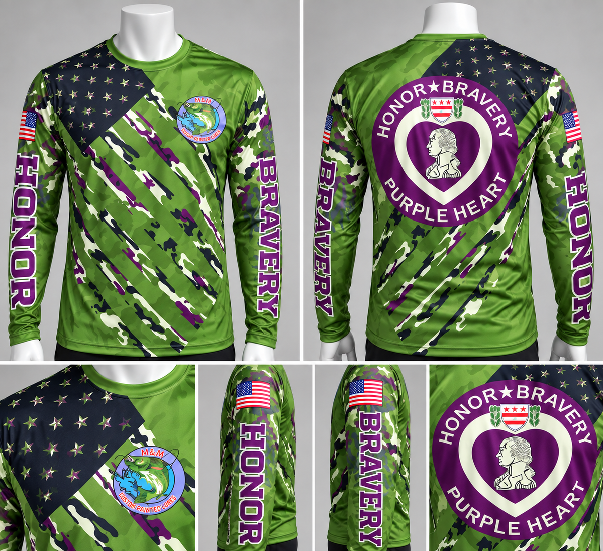 Long sleeve Purple Heart shirt