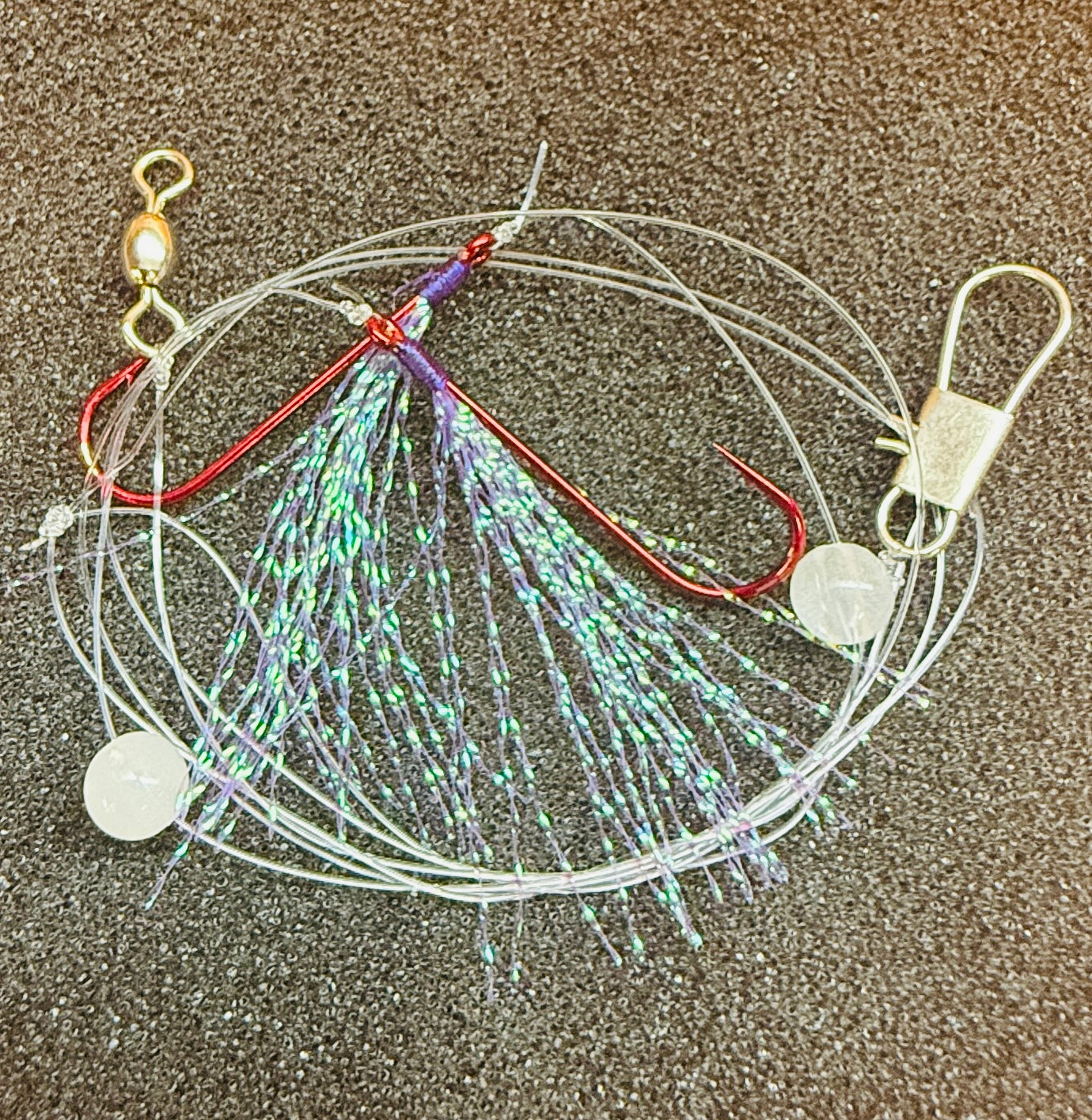 Anglers Quest Perch Flies - Purple Flash image