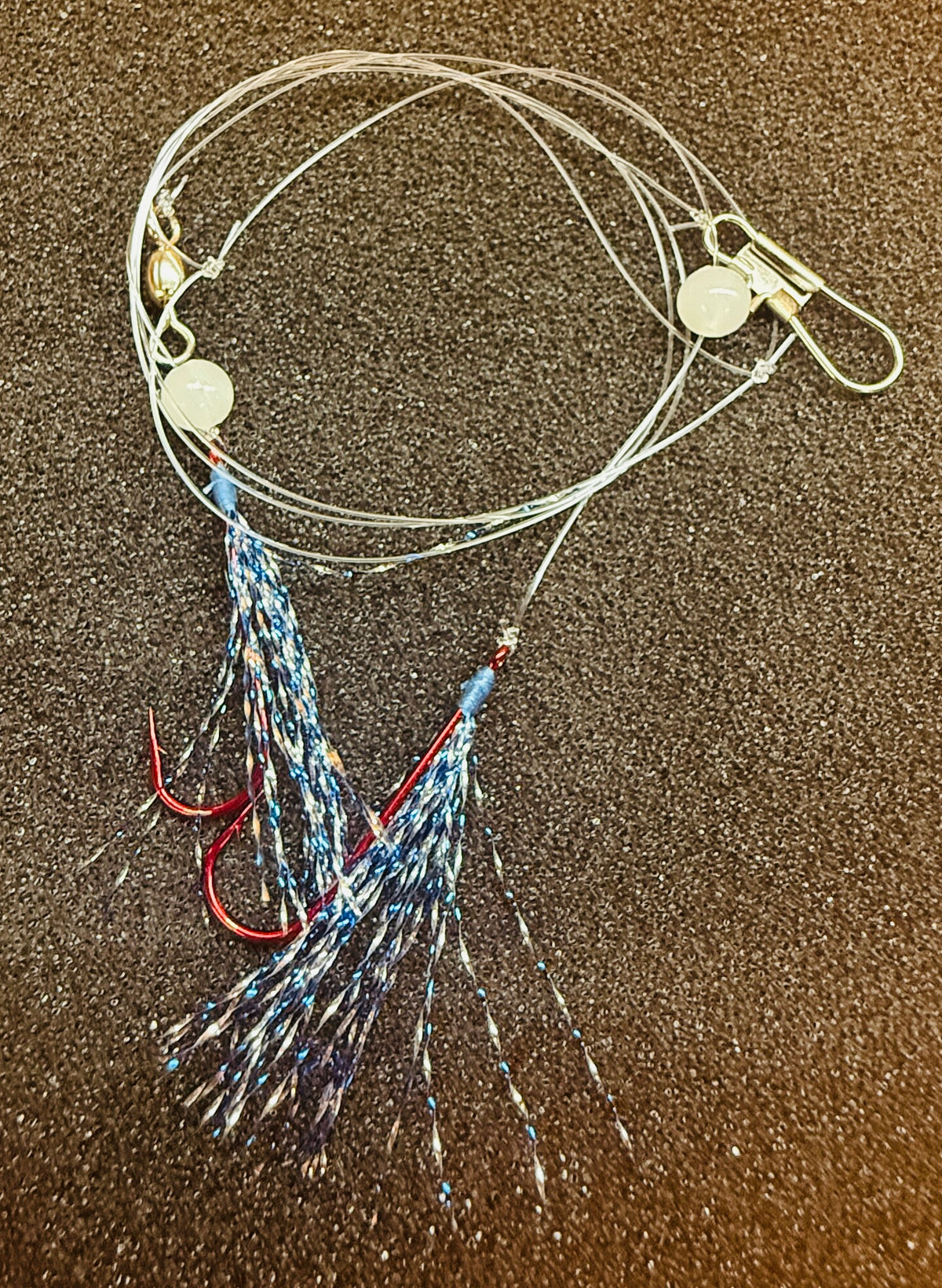 Anglers Quest Perch Flies - Blue Flash image