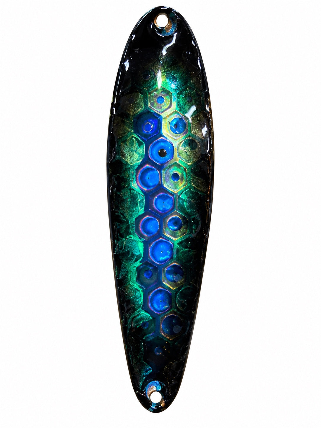 Holo Peaccock holographic fishing spoon